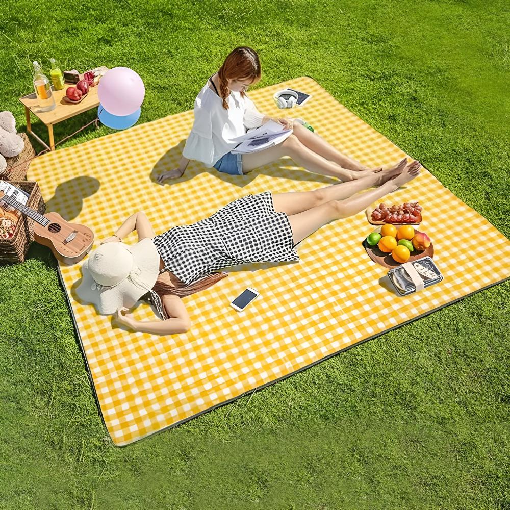 Outdoor Picnic Blanket | Waterproof & Foldable | Soft Acrylic Fabric | Lightweight Travel Mat