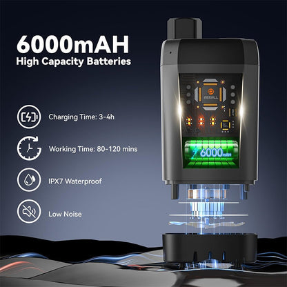 Outdoor Shower Pump | Portable Rechargeable with LED Display | Filtered Head & Adjustable Modes