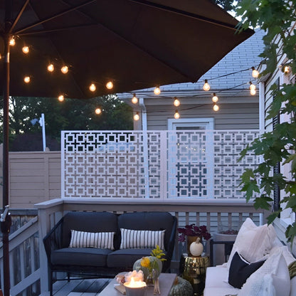 Outdoor String Lights | Warm White LED Ball Design | Waterproof & Energy Efficient | Durable Design