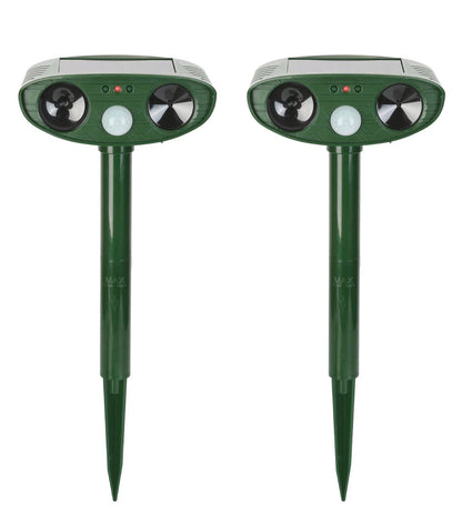 Outdoor Ultrasonic Chipmunk Repeller | Solar-Powered Motion Sensor | Up to 2,425 sq ft Coverage