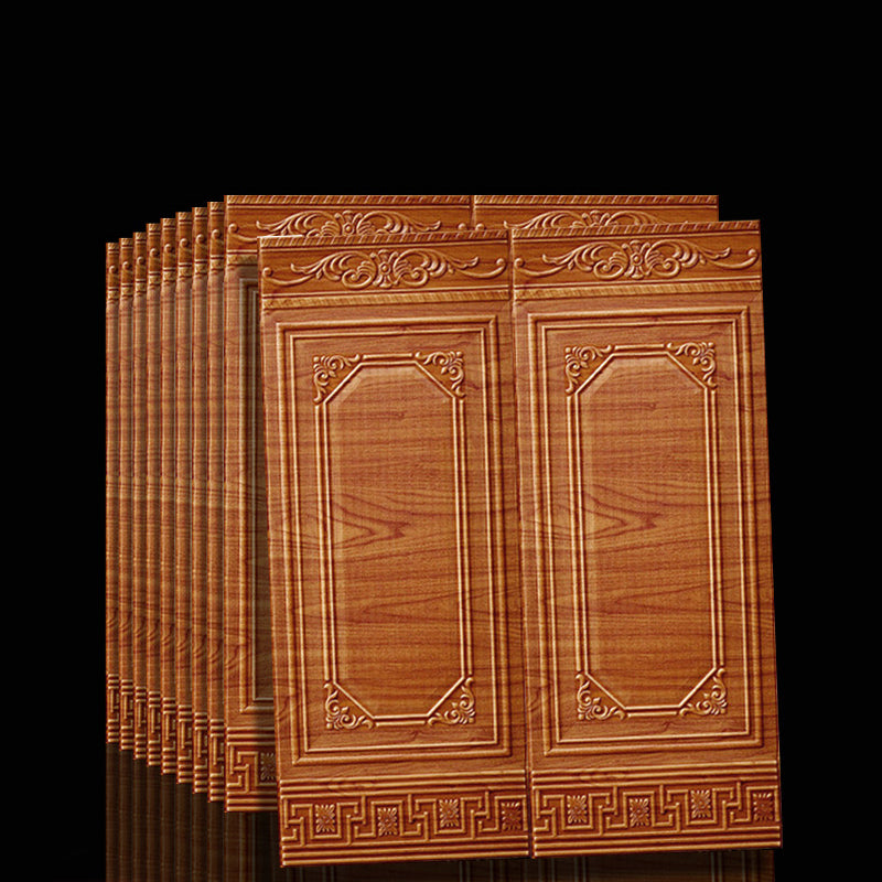 Peel & Stick Wall Panels | 3D Embossed Tin Back | Vinyl 10-Piece Set | Waterproof