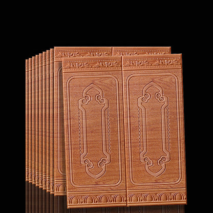 Peel & Stick Wall Panels | 3D Embossed Tin Back | Vinyl 10-Piece Set | Waterproof