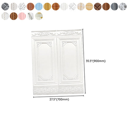 Peel & Stick Wall Panels | 3D Embossed Tin Back | Vinyl 10-Piece Set | Waterproof