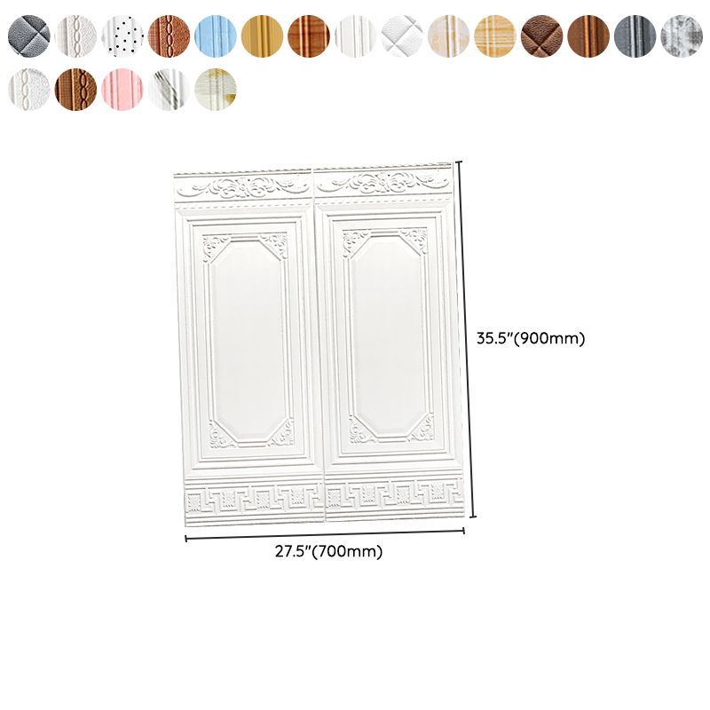 Peel & Stick Wall Panels | 3D Embossed Tin Back | Vinyl 10-Piece Set | Waterproof