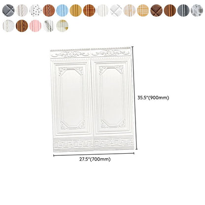 Peel & Stick Wall Panels | 3D Embossed Tin Back | Vinyl 10-Piece Set | Waterproof