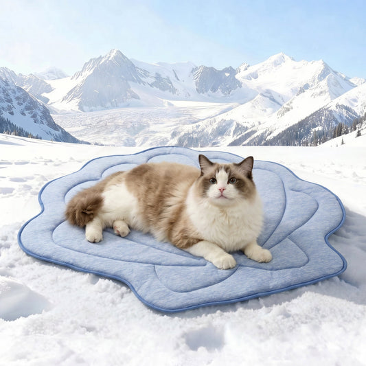 Pet Cooling Mat for Dogs & Cats | Instant Chill Fabric | Waterproof Lining & Silicone Non-Slip Backing