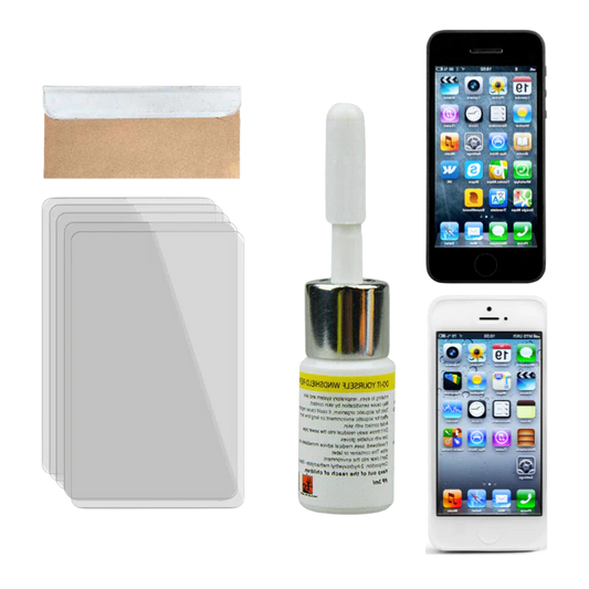 Phone Screen Repair Kit | Pre-Mixed Liquid Glass Resin | Vacuum Suction Tool | 20-Min Repair