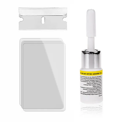 Phone Screen Repair Kit | Pre-Mixed Liquid Glass Resin | Vacuum Suction Tool | 20-Min Repair