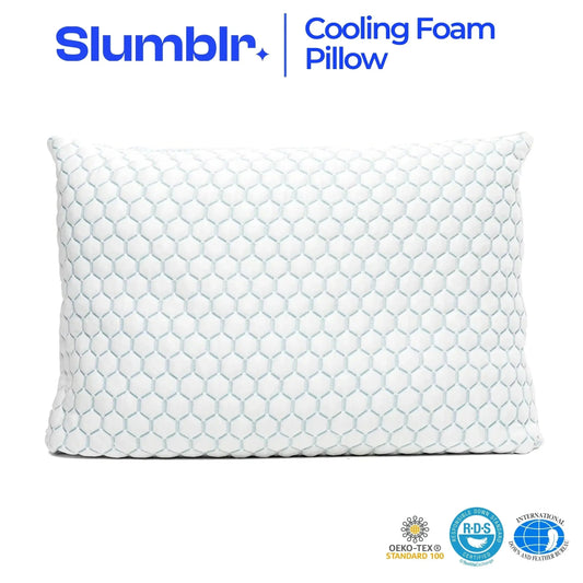 Pillow for Side Sleepers | Cooling Shredded Memory Foam | Adjustable Fill | Neck Support