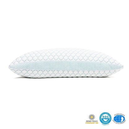 Pillow for Side Sleepers | Cooling Shredded Memory Foam | Adjustable Fill | Neck Support