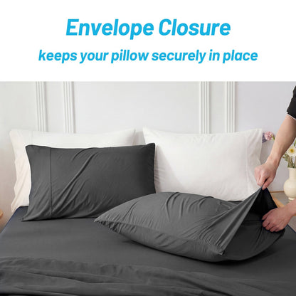 Pillowcases for Hot Sleepers | Japanese Cooling Fabric | Breathable Design | 2-Pack