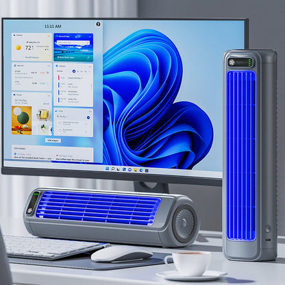 Portable Air Conditioner | Bladeless Ultra-Quiet Design | Rechargeable | 12-Hour Battery Life