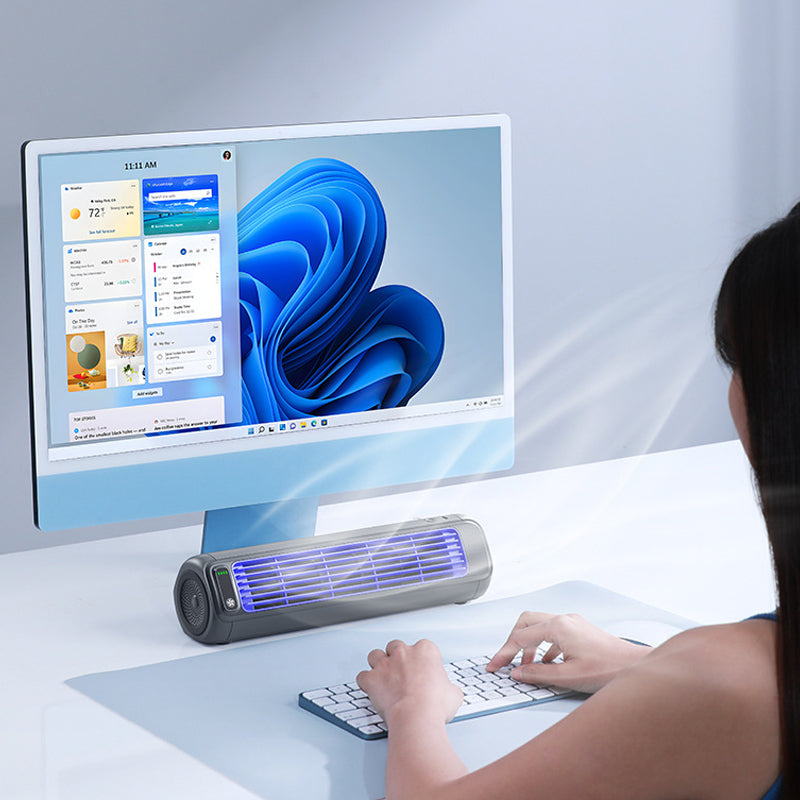 Portable Air Conditioner | Bladeless Ultra-Quiet Design | Rechargeable | 12-Hour Battery Life