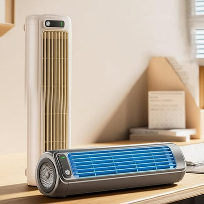 Portable Bladeless Cooler | Evaporative Cooling | USB-C Rechargeable, Up to 8H Runtime | Quiet