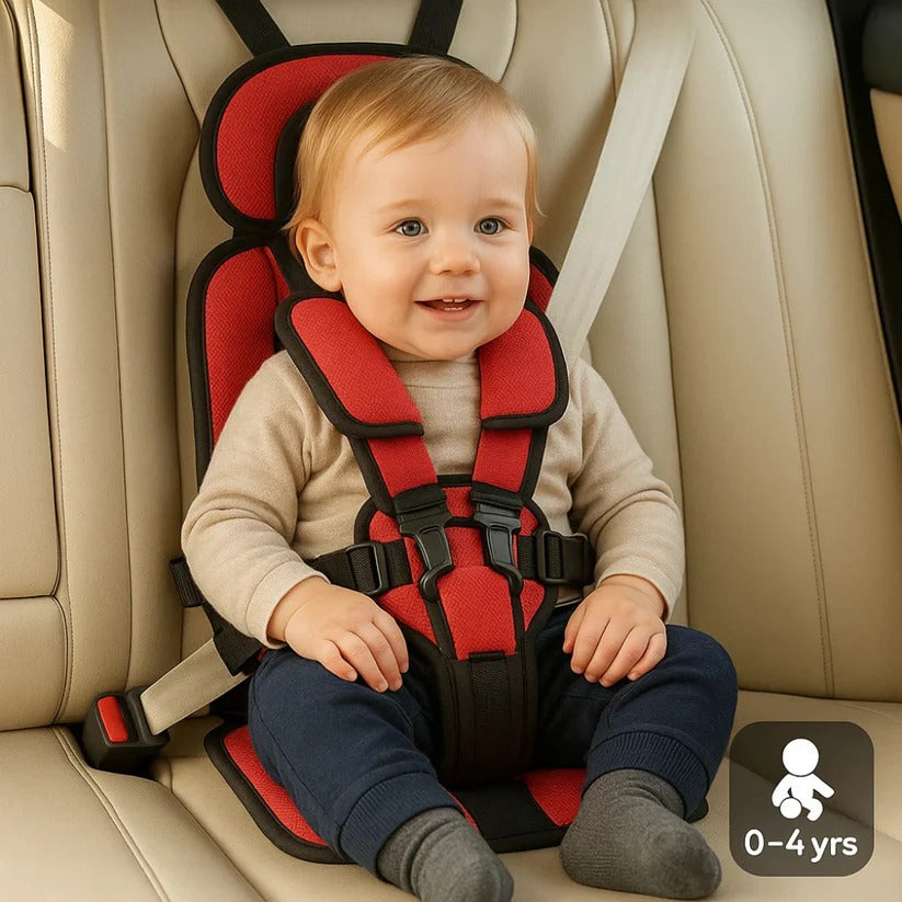 Portable Child Car Seat | Ultra-Light Foldable Booster | 5-Point Harness & 132 lb | Travel-Friendly