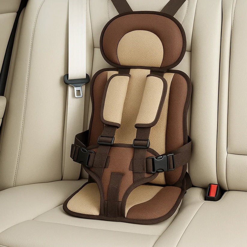Portable Child Car Seat | Ultra-Light Foldable Booster | 5-Point Harness & 132 lb | Travel-Friendly