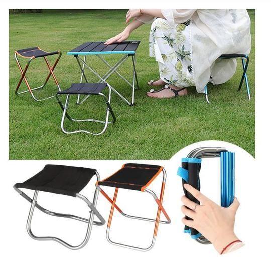 Portable Folding Chair | Ultra Lightweight Aluminum Frame | Durable Oxford Fabric Seat | Camping & Travel
