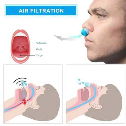 Portable Micro CPAP for Travel | Hoseless & Quiet | Silicone Nasal Tip | 8-Hour Battery
