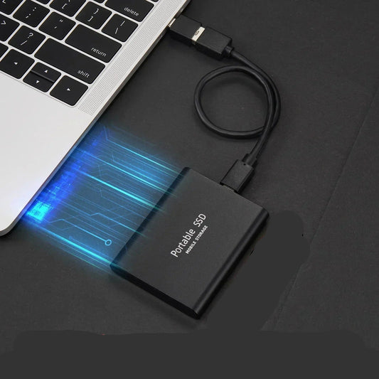 Portable SSD for PC, Mac & Android | High-Speed USB-C | 128GB | Slim Compact