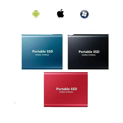 Portable SSD for PC, Mac & Android | High-Speed USB-C | 128GB | Slim Compact