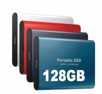 Portable SSD for PC, Mac & Android | High-Speed USB-C | 128GB | Slim Compact