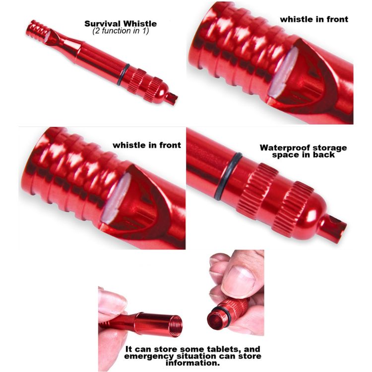 Portable Survival Kit | 8-Piece Compact Set | Durable Metal Box, Compass & Whistle