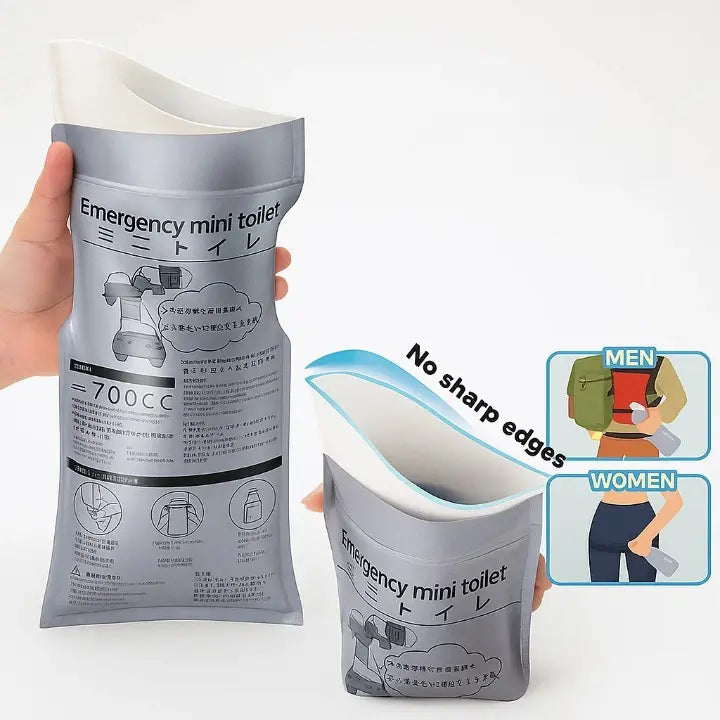 Portable Travel Urine Bag | Leak-Proof & Odor-Sealing | 700ml Capacity | One-Hand Operation
