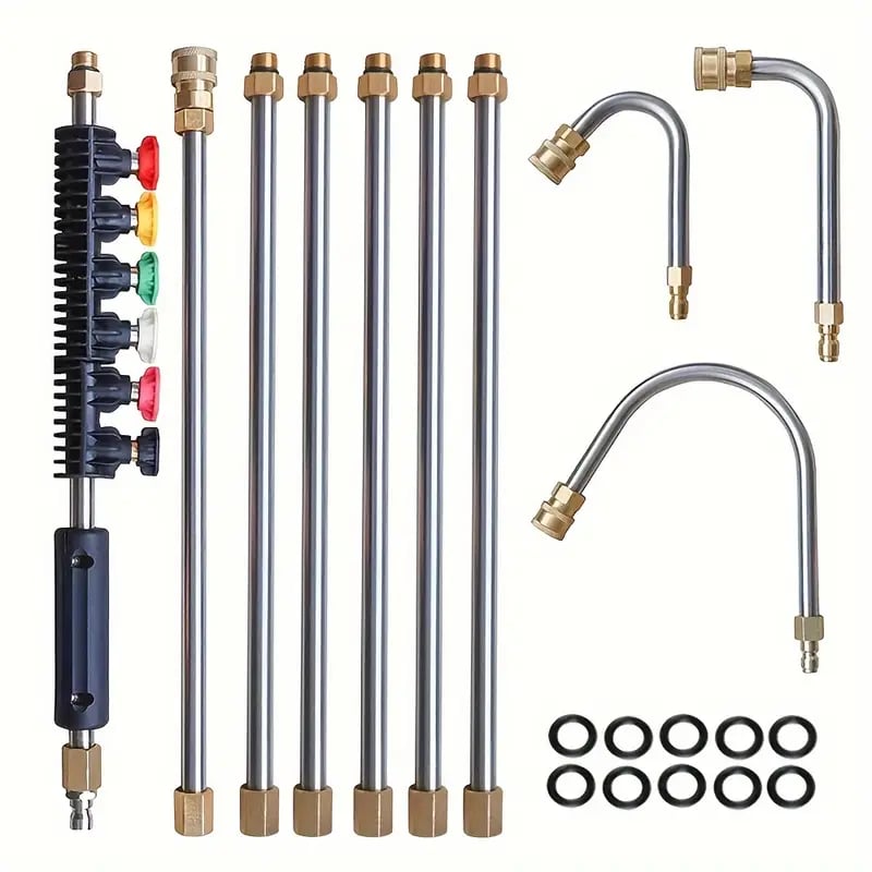 Pressure Washer Wand Set | Telescoping Reach | 4000 PSI & Nozzle Kit