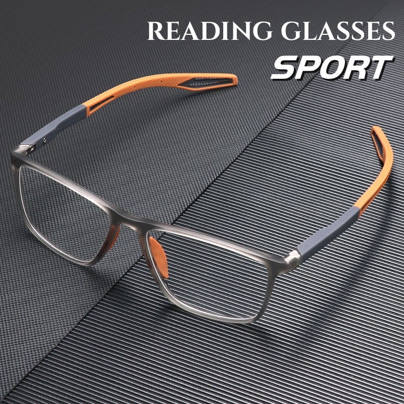 Progressive Reading Glasses | Ultra-Light Titanium Frame | Blue Light, Impact-Resistant Lenses