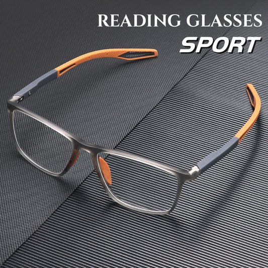 Progressive Reading Glasses | Ultra-Light Titanium Frame | Blue Light, Impact-Resistant Lenses
