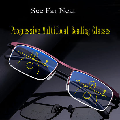 Progressive Sunglasses | Smart Multi-Zone Lenses | Blue Light & UV Protection | Comfortable Fit