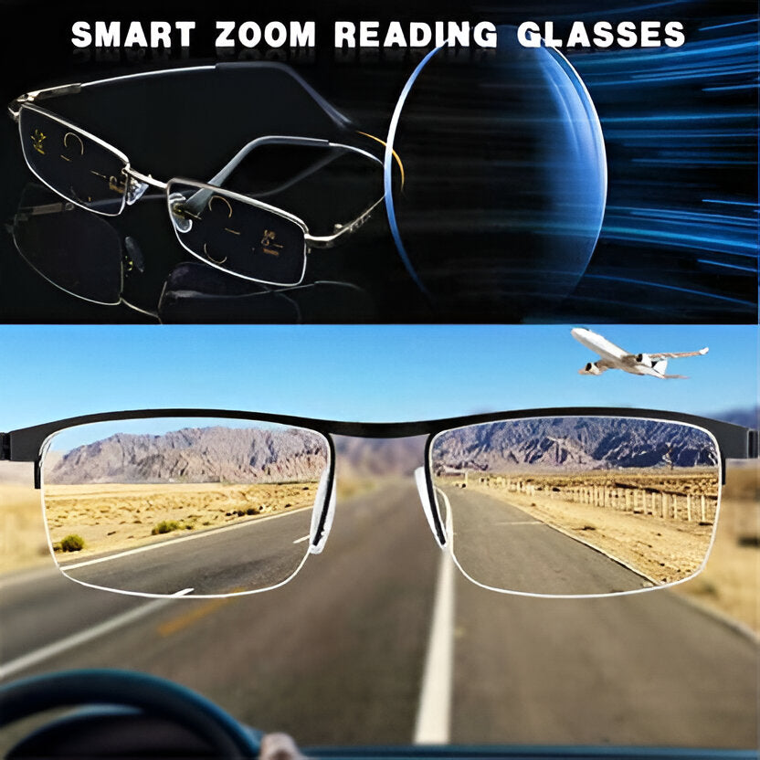 Progressive Sunglasses | Smart Multi-Zone Lenses | Blue Light & UV Protection | Comfortable Fit