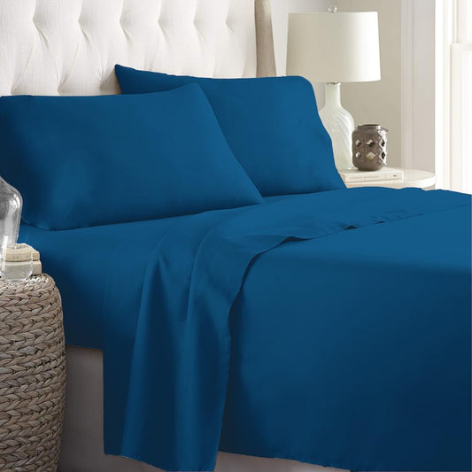 Queen Bedding Set | Cooling Polyester Fabric | 4-Piece Set | Comfortable Sleep