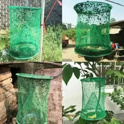 Ranch Fly Trap for Livestock | Hanging Mesh Funnel | Weather-Resistant Mesh & Wire | Chemical Free