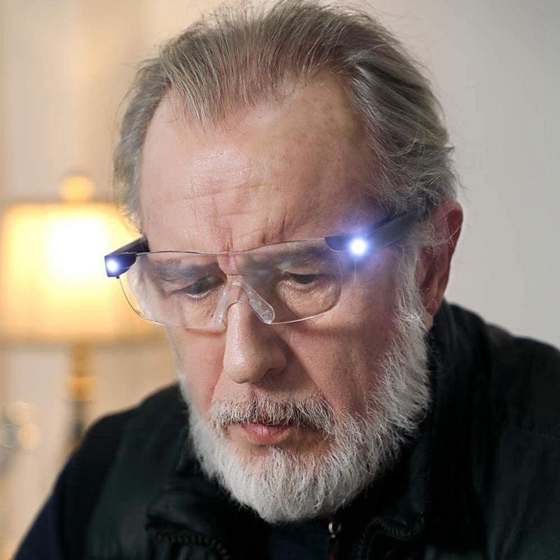 Reading Magnifying Glasses | Built-In LED Lights | USB Rechargeable | Reduce Eye Strain
