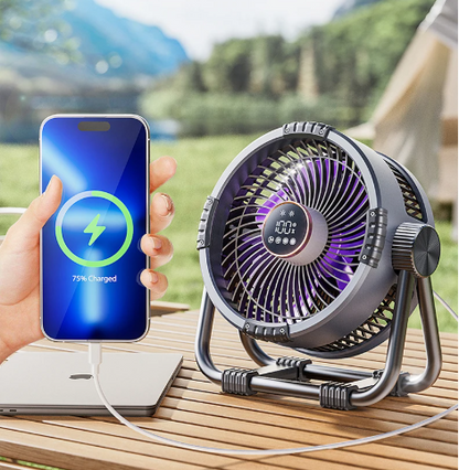Rechargeable Camping Fan | LED Lantern & Power Bank | 20,000mAh Battery