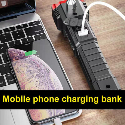 Rechargeable Flashlight | Magnetic Base & Bright LED | Waterproof Heavy-Duty Design