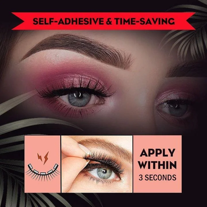 Reusable Self-Adhesive Eyelashes | No Glue & Quick Apply | Natural Look | Comfortable Wear