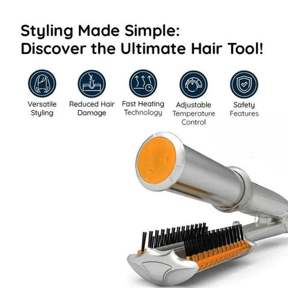 Rotating Hair Brush Styler | 32mm Rotating Barrel | Ceramic Coating | Smooth Finish