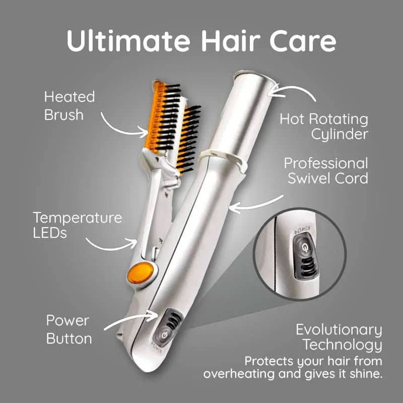 Rotating Hair Brush Styler | 32mm Rotating Barrel | Ceramic Coating | Smooth Finish