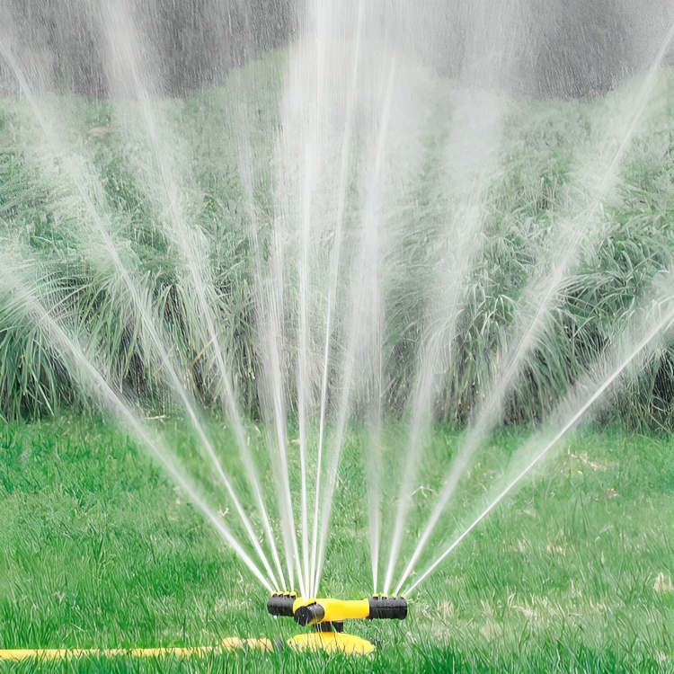 Rotating Lawn Sprinkler | 360° Coverage | Adjustable Spray & Water-Saving Design