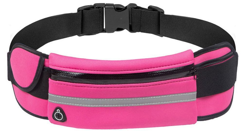 Running Waist Bag | Waterproof & Reflective | Zipper Pocket & Velcro Side Pocket