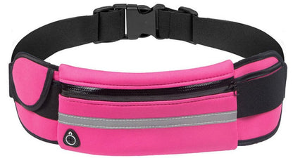 Running Waist Bag | Waterproof & Reflective | Zipper Pocket & Velcro Side Pocket