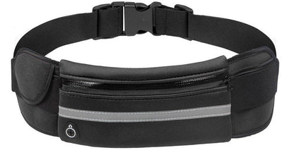 Running Waist Bag | Waterproof & Reflective | Zipper Pocket & Velcro Side Pocket