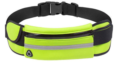 Running Waist Bag | Waterproof & Reflective | Zipper Pocket & Velcro Side Pocket