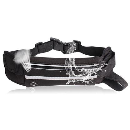 Running Waist Bag | Waterproof & Reflective | Zipper Pocket & Velcro Side Pocket