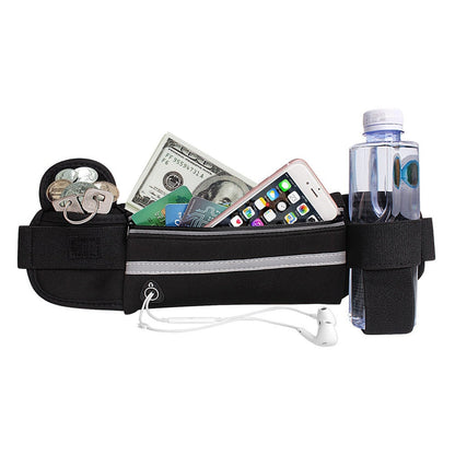 Running Waist Bag | Waterproof & Reflective | Zipper Pocket & Velcro Side Pocket