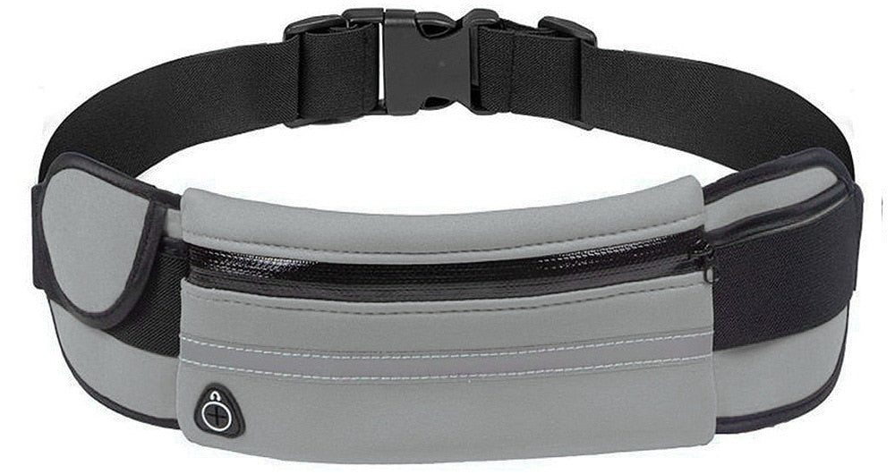 Running Waist Bag | Waterproof & Reflective | Zipper Pocket & Velcro Side Pocket