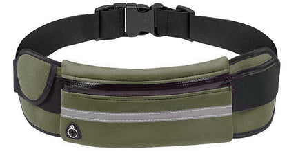 Running Waist Bag | Waterproof & Reflective | Zipper Pocket & Velcro Side Pocket