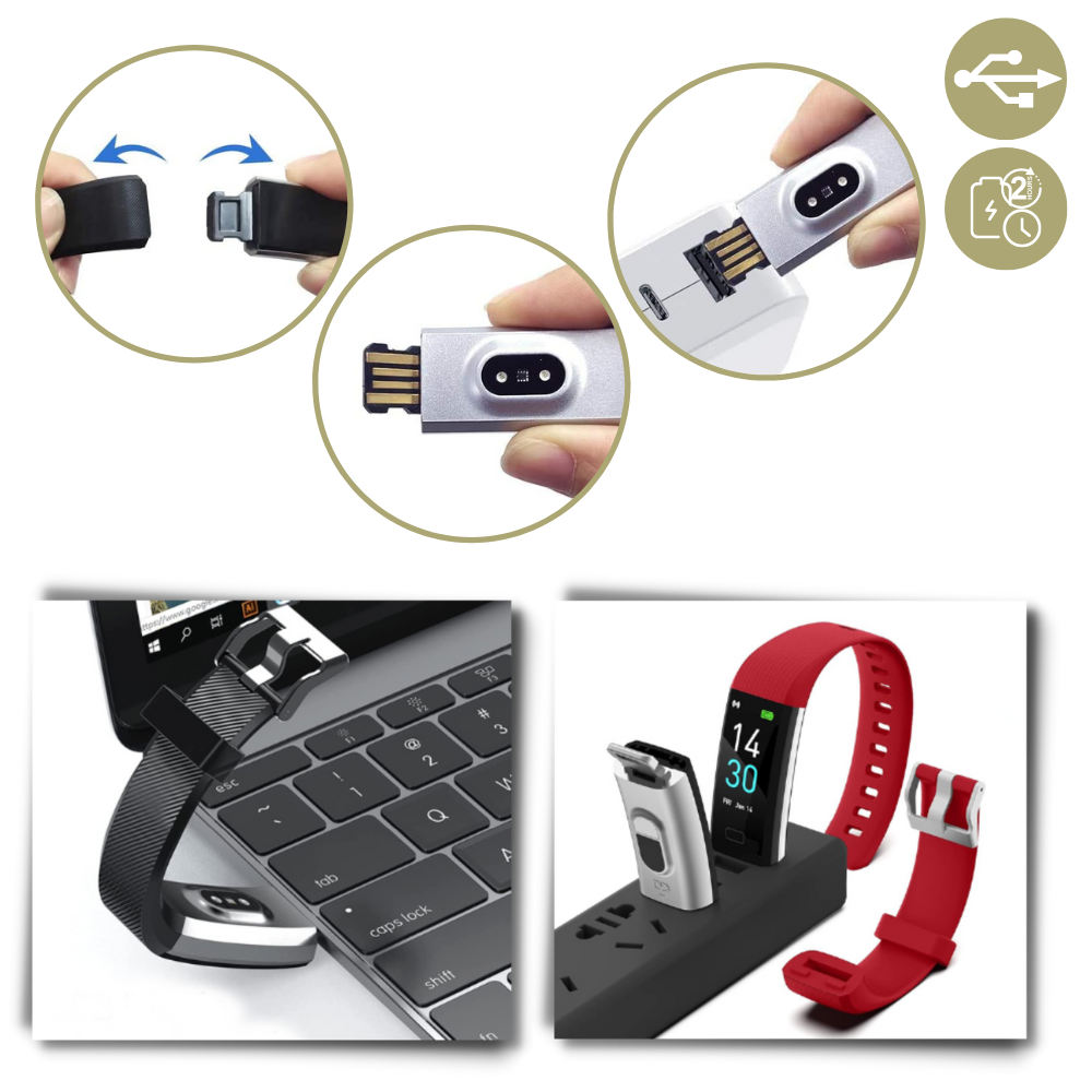 Senior Smartwatch | Easy-Read LED Display | Heart Rate & BP Monitor | Long Battery Life